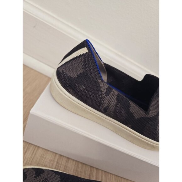 Rothy's The Original Slip On Camogrey Black Sneakers Shoes Womens Size 6.5 - Picture 6 of 13